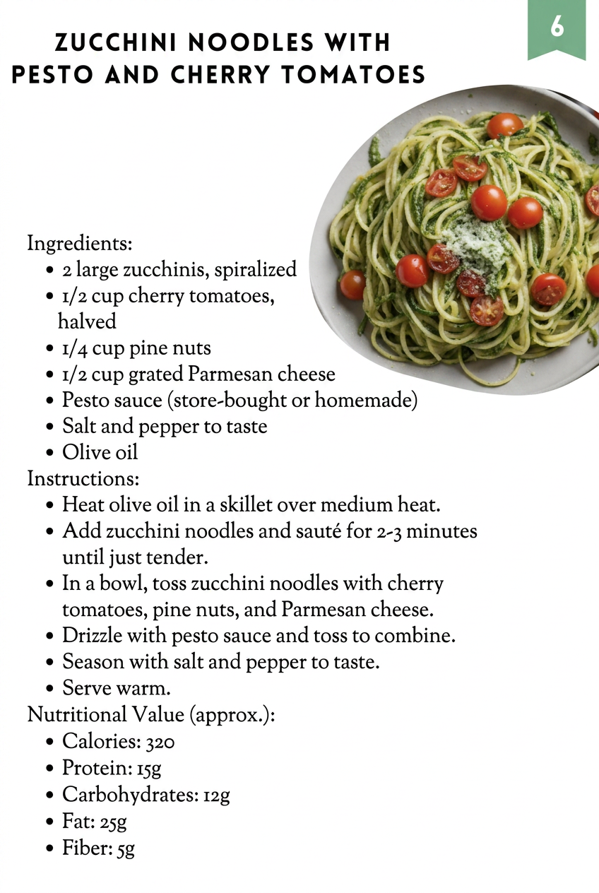 Zucchini Noodles with Pesto